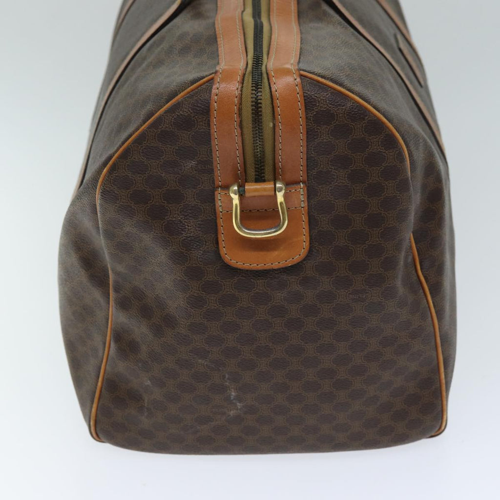 CELINE Macadam Canvas Boston Bag PVC 2way Brown  mr163