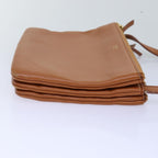 CELINE Trio Shoulder Bag Leather Brown  mr168