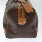 CELINE Macadam Canvas Boston Bag PVC Brown Auth mr172