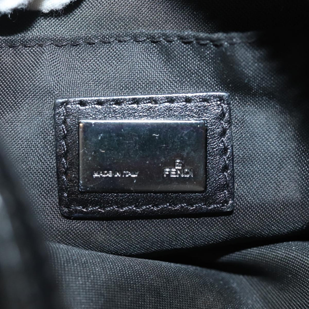 FENDI Zucchino Canvas Shoulder Bag Brownmr304