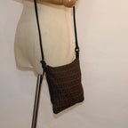 FENDI Zucchino Canvas Shoulder Bag Brownmr304