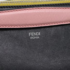 FENDI By The Way Medium Hand Bag Leather 2way Black Silvermr464