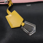 FENDI By The Way Medium Hand Bag Leather 2way Black Silvermr464