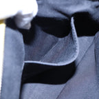 FENDI By The Way Medium Hand Bag Leather 2way Black Silvermr464