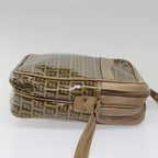 FENDI Zucchino Canvas Shoulder Bag Beigemr470