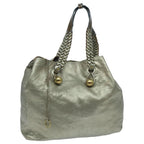 Chloe Tote Bag Leather Champagne Gold mr504