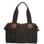 FENDI Zucca Canvas Tote Bag Brown Blackmr739