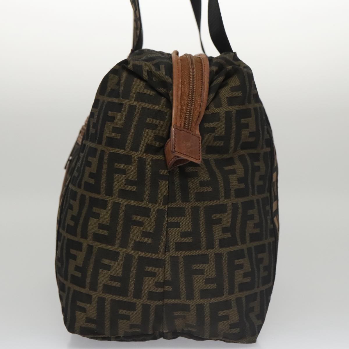 FENDI Zucca Canvas Tote Bag Brown Blackmr739