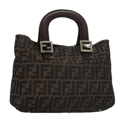 FENDI Zucca Canvas Tote Bag Brown Blackmr764