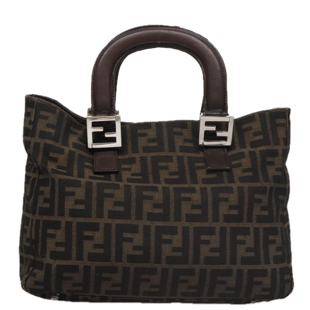 FENDI Zucca Canvas Tote Bag Brown Blackmr764