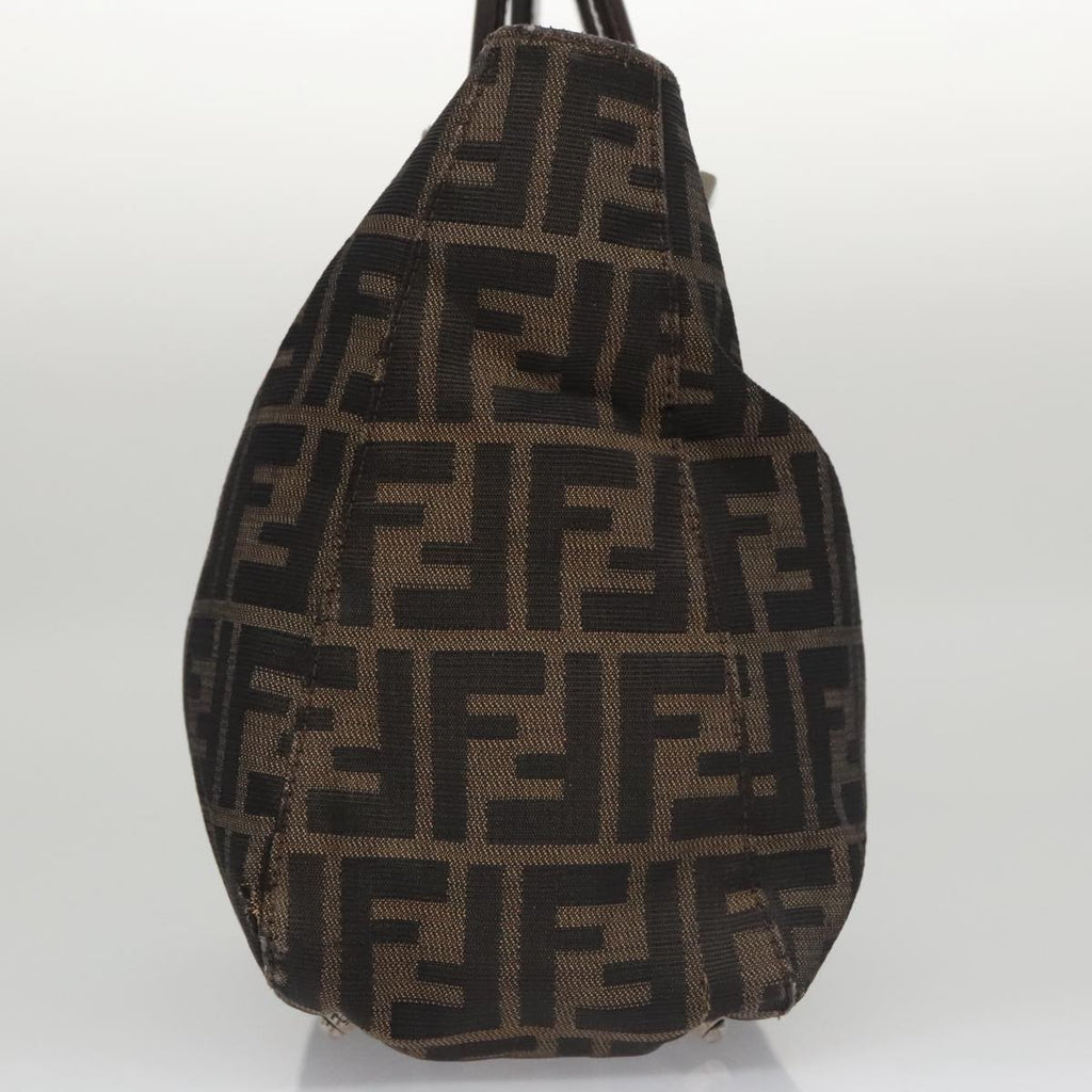 FENDI Zucca Canvas Tote Bag Brown Blackmr764