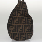 FENDI Zucca Canvas Tote Bag Brown Blackmr764