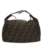 FENDI Zucca Canvas Vanity Pouch Brown Blackmr871