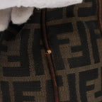 FENDI Zucca Canvas Vanity Pouch Brown Blackmr871