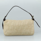 FENDI Zucca Canvas Mamma Baguette Shoulder Bag Beigemr875