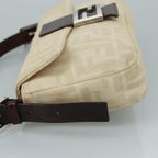 FENDI Zucca Canvas Mamma Baguette Shoulder Bag Beigemr875