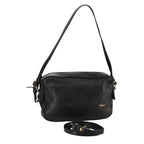 Chloe Shoulder Bag Leather Black Gold mr877