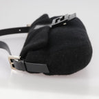 FENDI Mamma Baguette Shoulder Bag Knit Blackmr909A