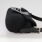 FENDI Mamma Baguette Shoulder Bag Knit Blackmr909A