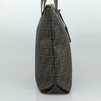 FENDI Zucca Canvas Tote Bag PVC Brown Black 7Va196mr923