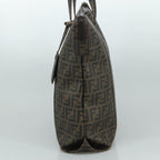 FENDI Zucca Canvas Tote Bag PVC Brown Black 7Va196mr923