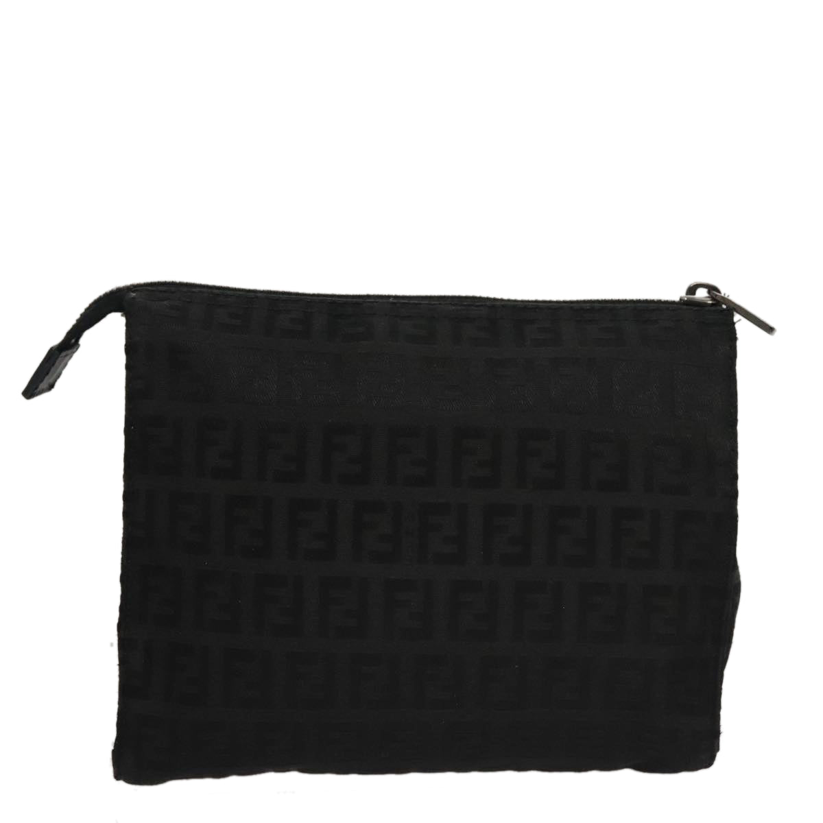 FENDI Zucchino Canvas Pouch Blackmr924