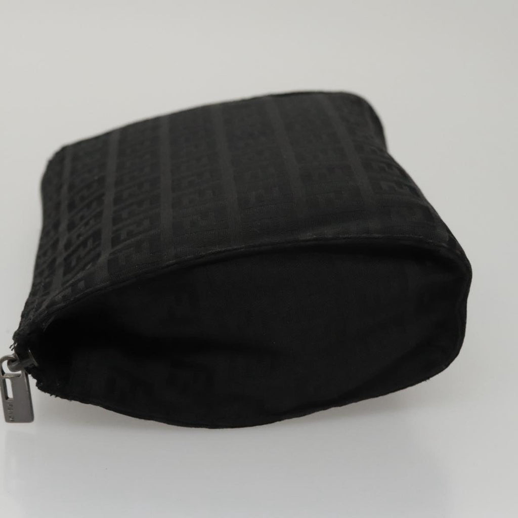 FENDI Zucchino Canvas Pouch Blackmr924