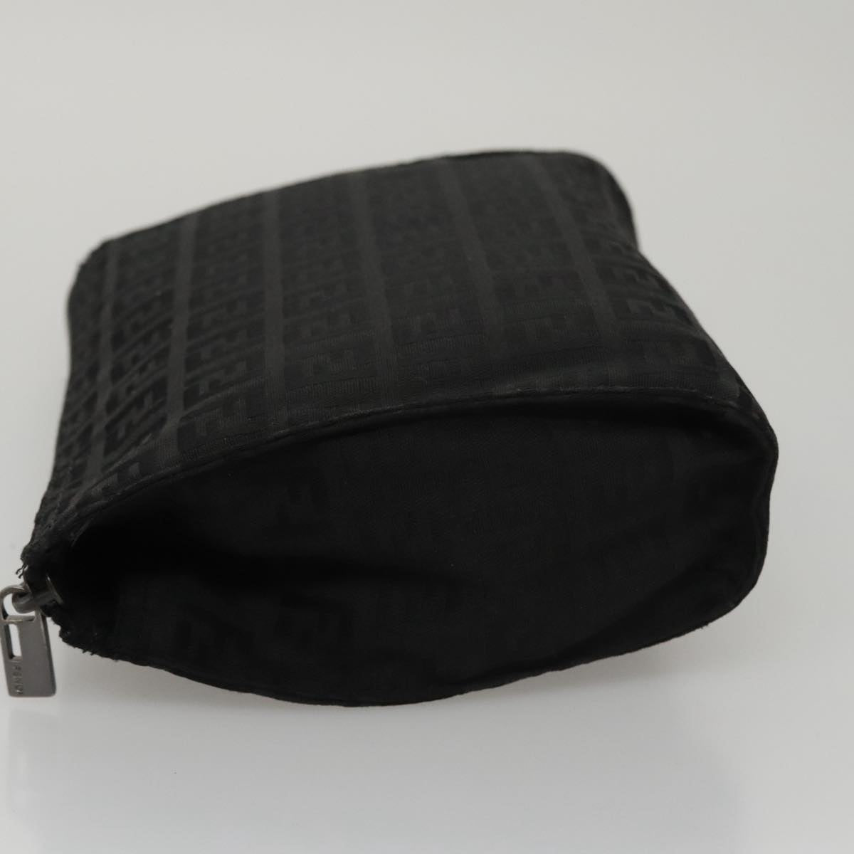 FENDI Zucchino Canvas Pouch Blackmr924