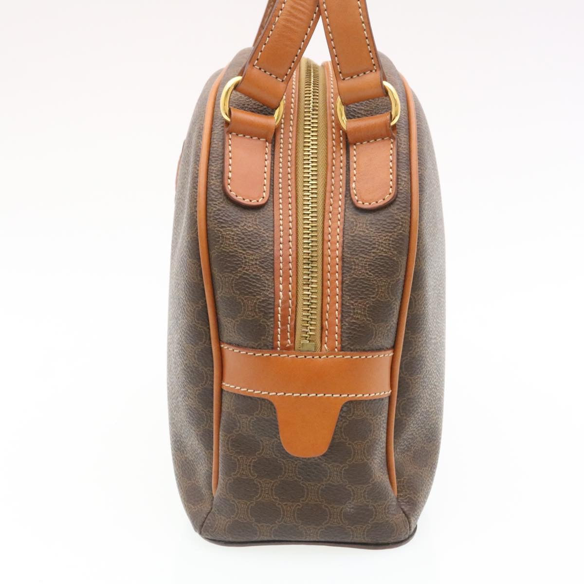 CELINE Macadam Canvas 2Way Shoulder Hand Bag PVC Leather Brown  34669