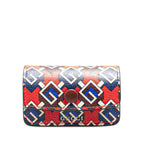 Gucci Geometric G Leather Key Holder
