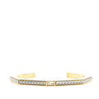 Fendi FF Logo Bangle Gold Silver Metal