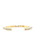 Fendi FF Logo Bangle Gold Silver Metal