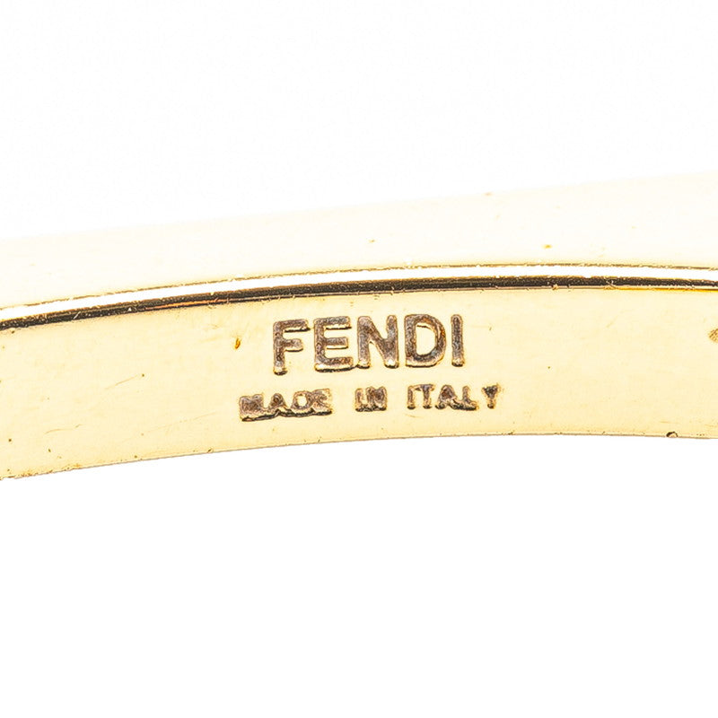 Fendi FF Logo Bangle Gold Silver Metal