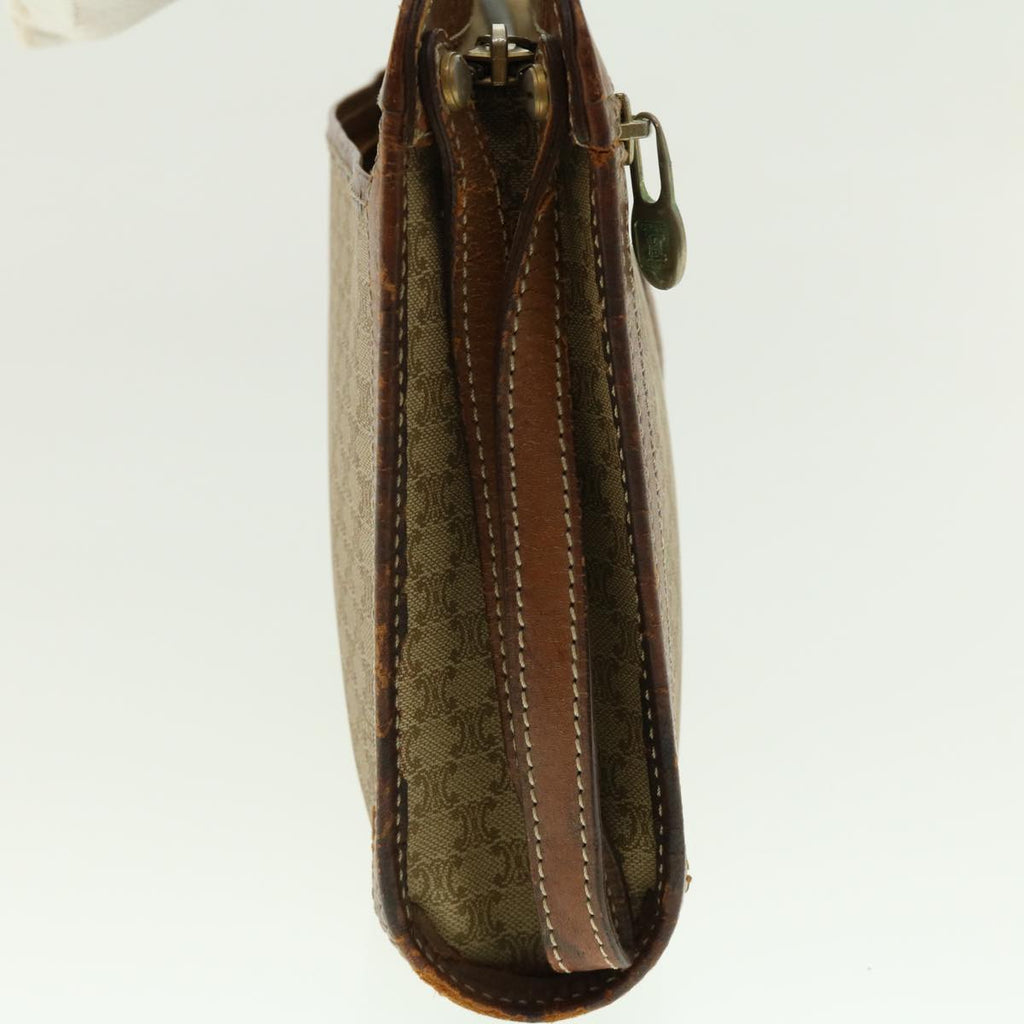 CELINE Macadam Canvas Clutch Bag Beige  ny235