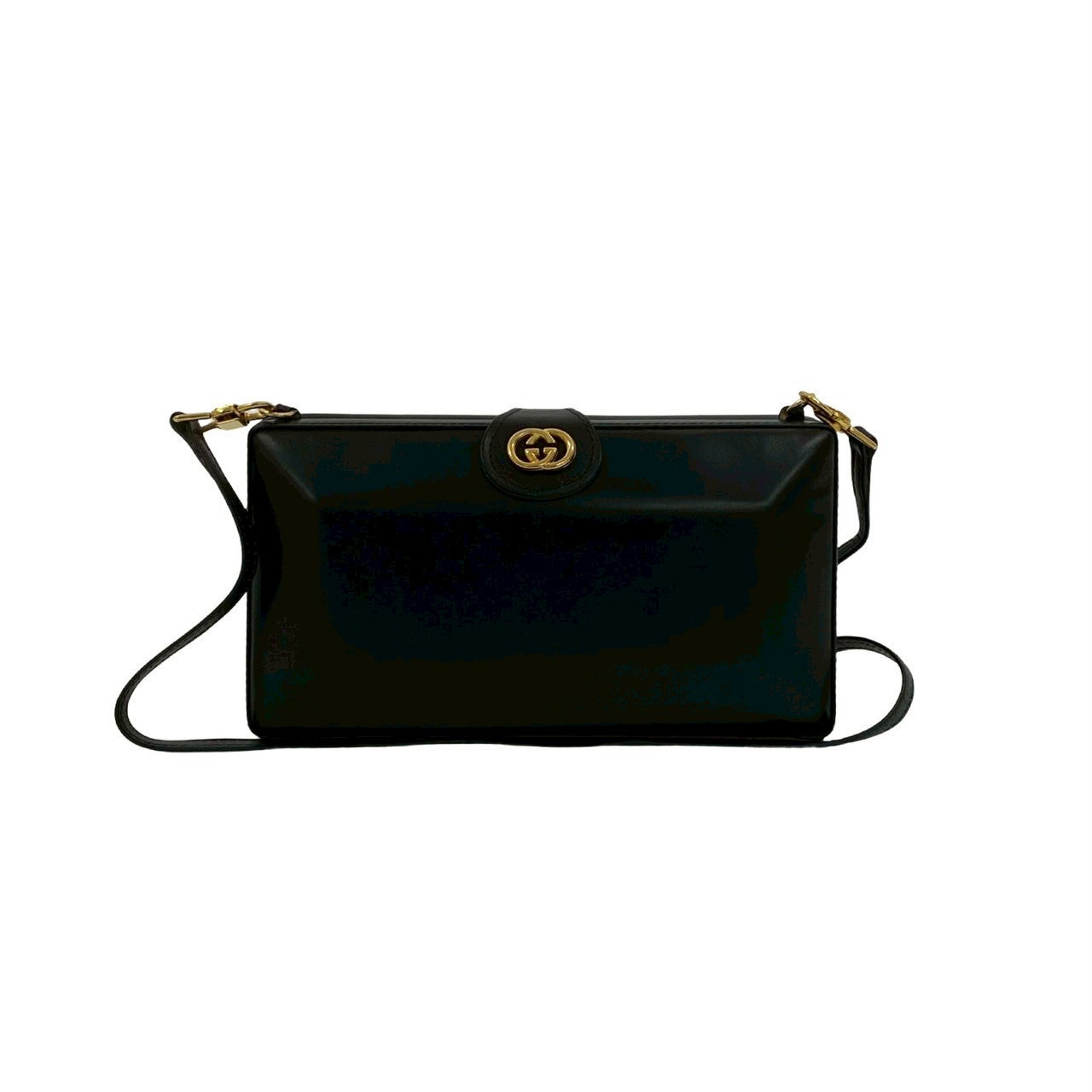 Gucci Old Gucci GG Logo Leather Mini Shoulder Bag