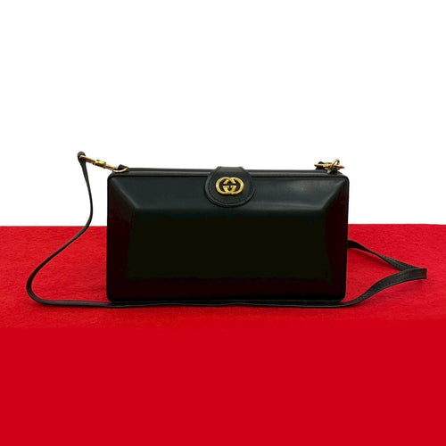 Gucci Old Gucci GG Logo Leather Mini Shoulder Bag