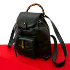 Gucci Bamboo Leather Backpack