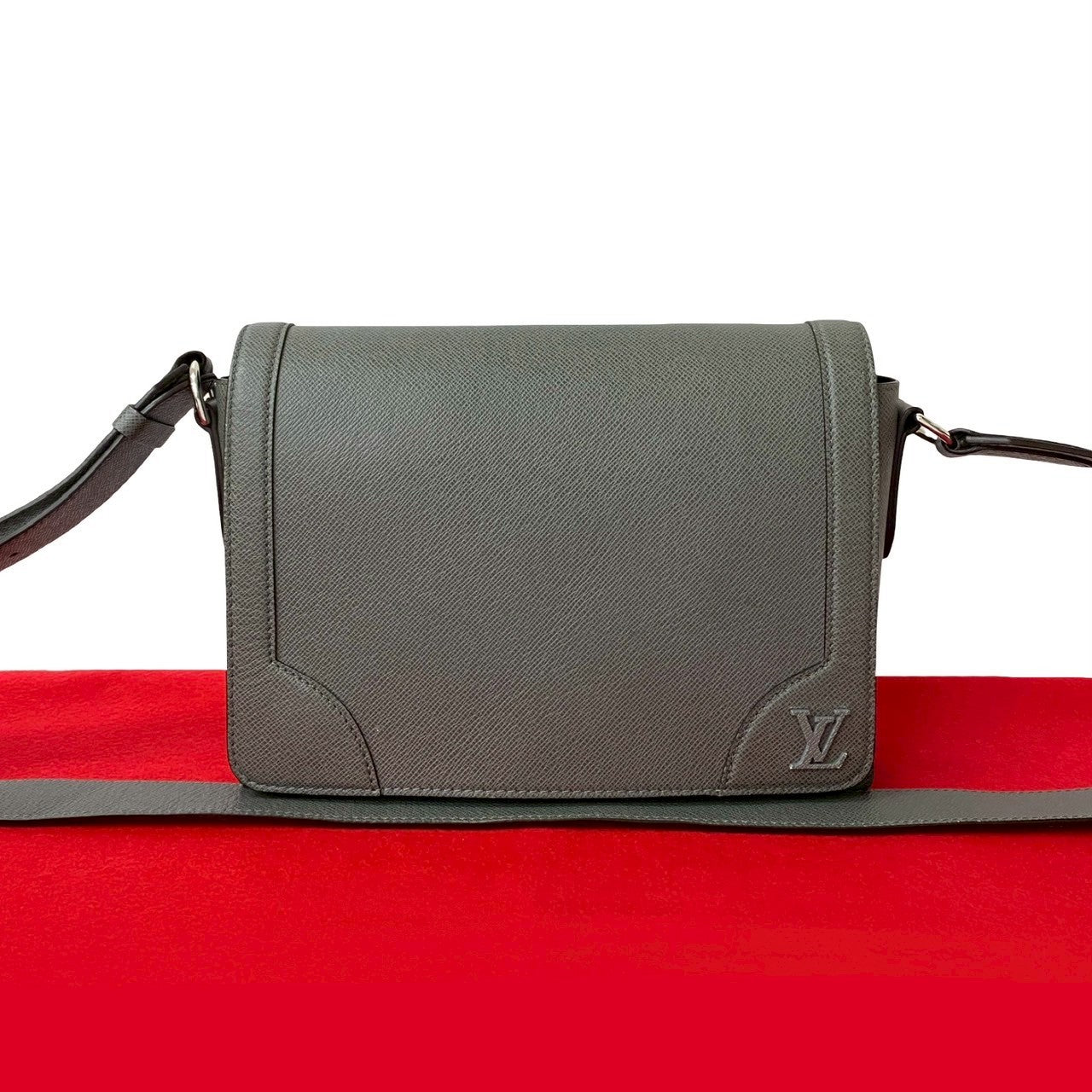 Louis Vuitton New Flap Taiga Leather Shoulder Bag