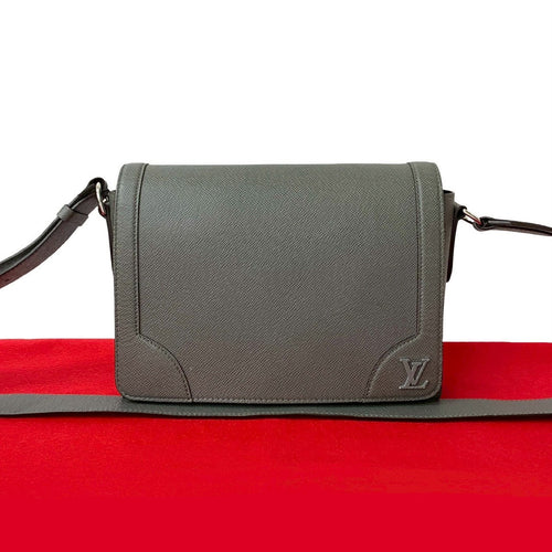 Louis Vuitton New Flap Taiga Leather Shoulder Bag