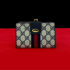 Gucci Old Gucci Sheline Line Leather Wallet