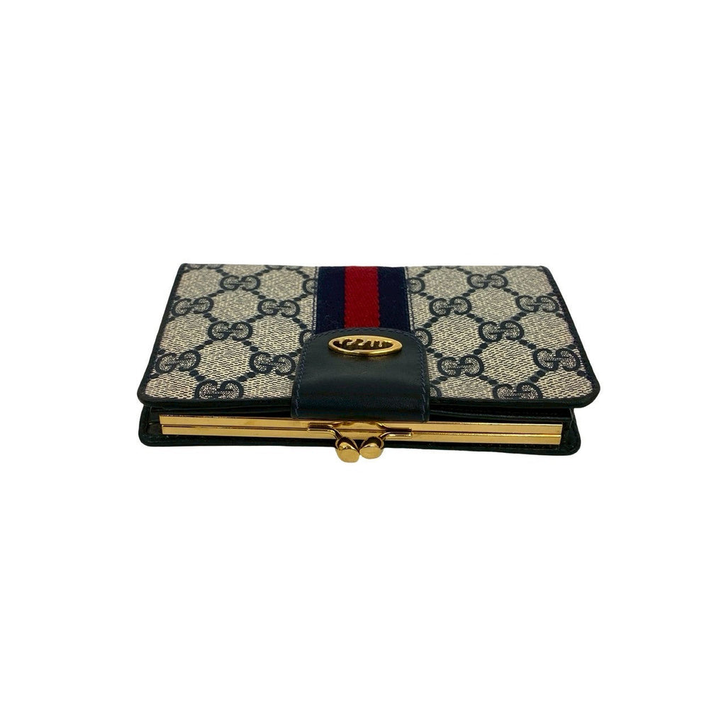 Gucci Old Gucci Sheline Line Leather Wallet