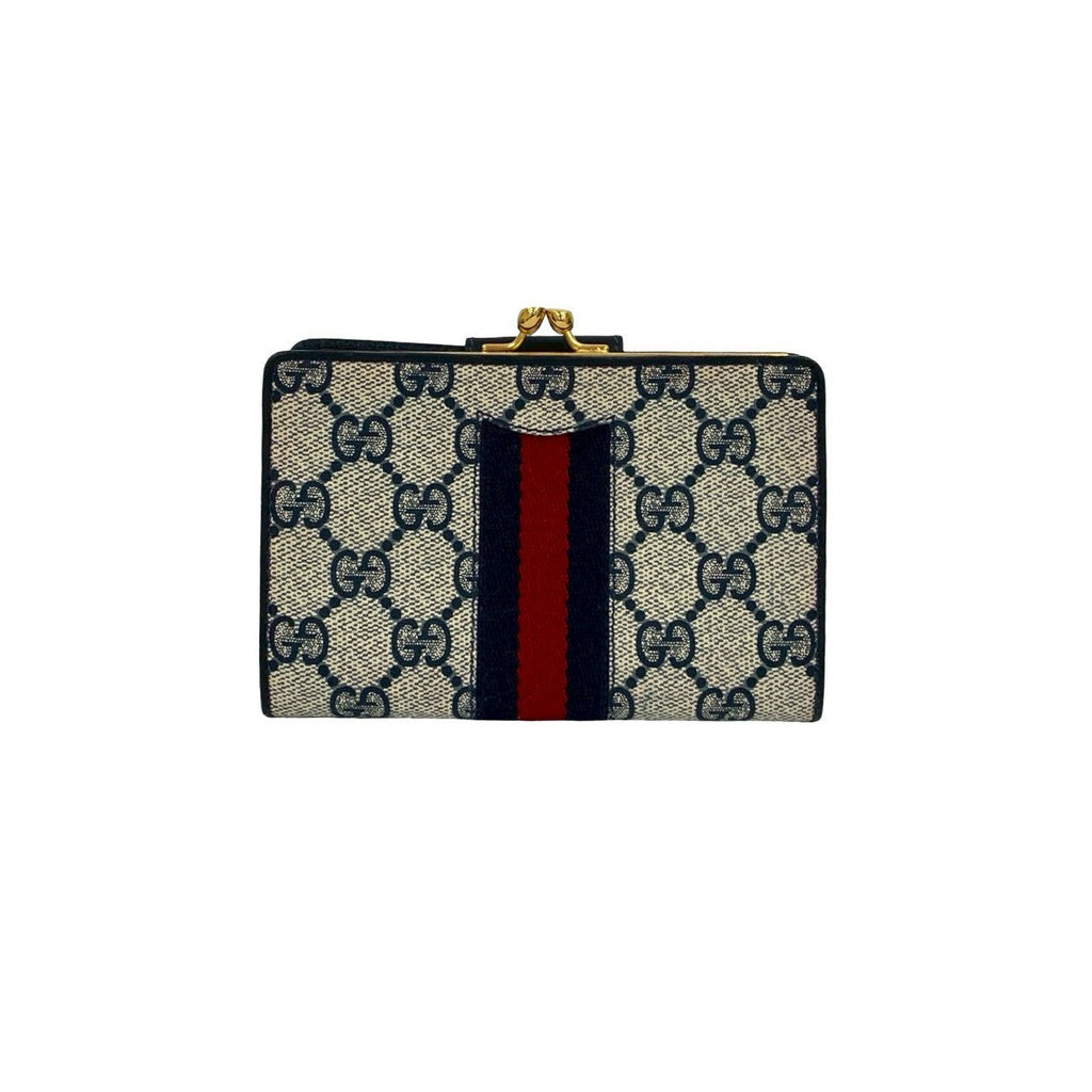 Gucci Old Gucci Sheline Line Leather Wallet