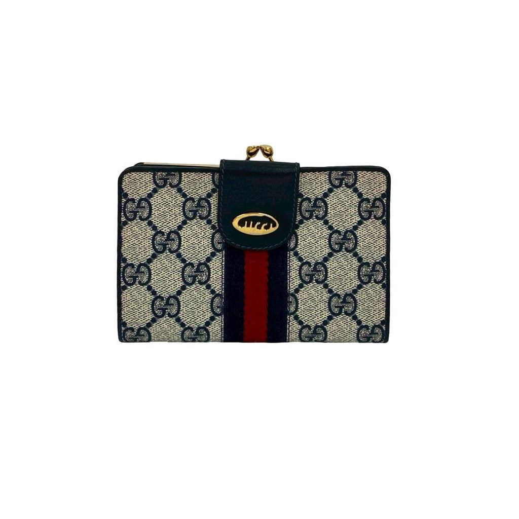 Gucci Old Gucci Sheline Line Leather Wallet