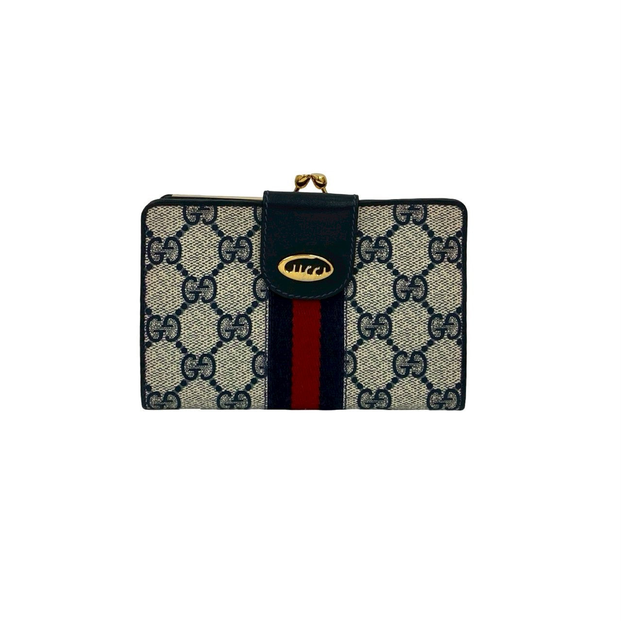 Gucci Old Gucci Sheline Line Leather Wallet