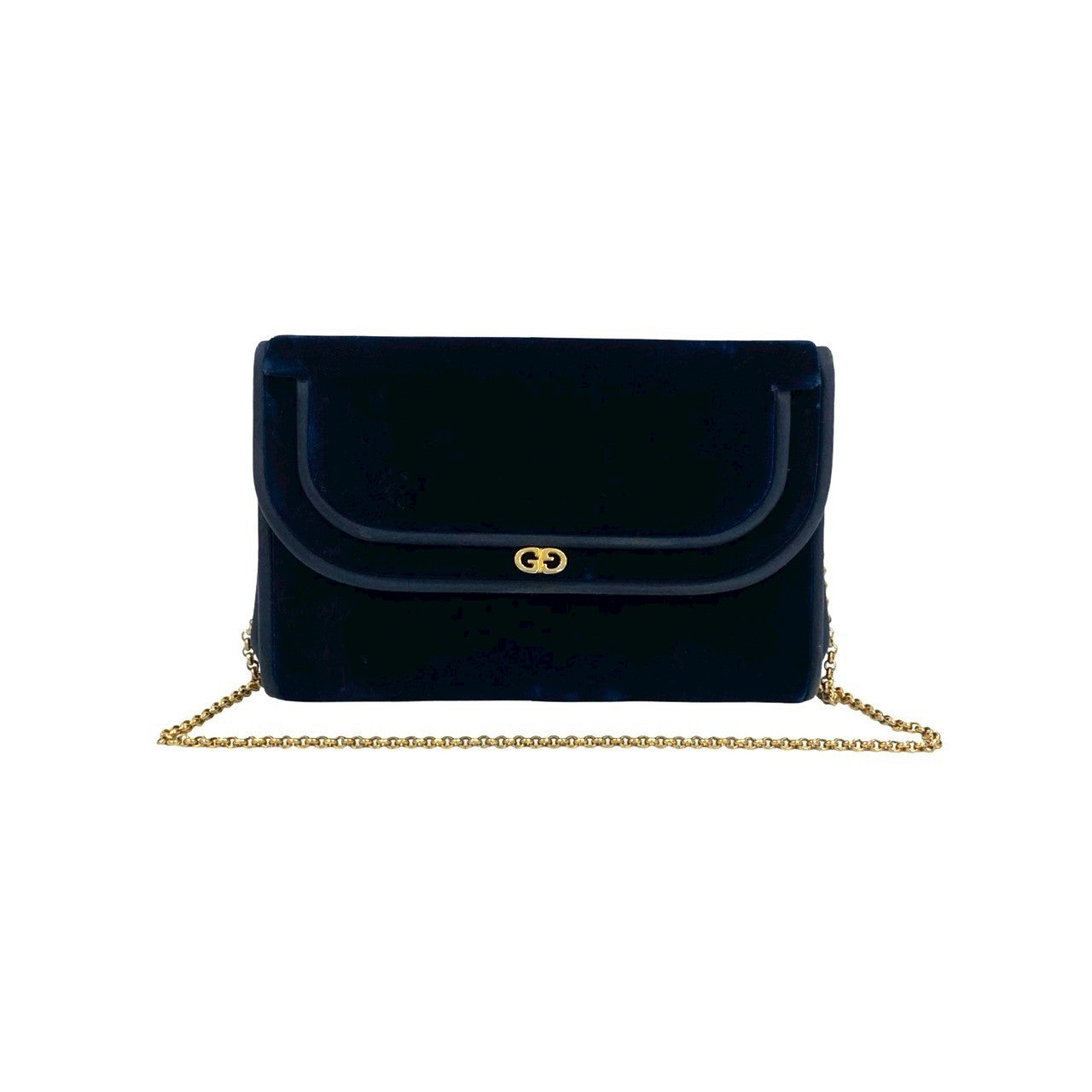Gucci Old Gucci GG Logo Velour 2way Chain Bag