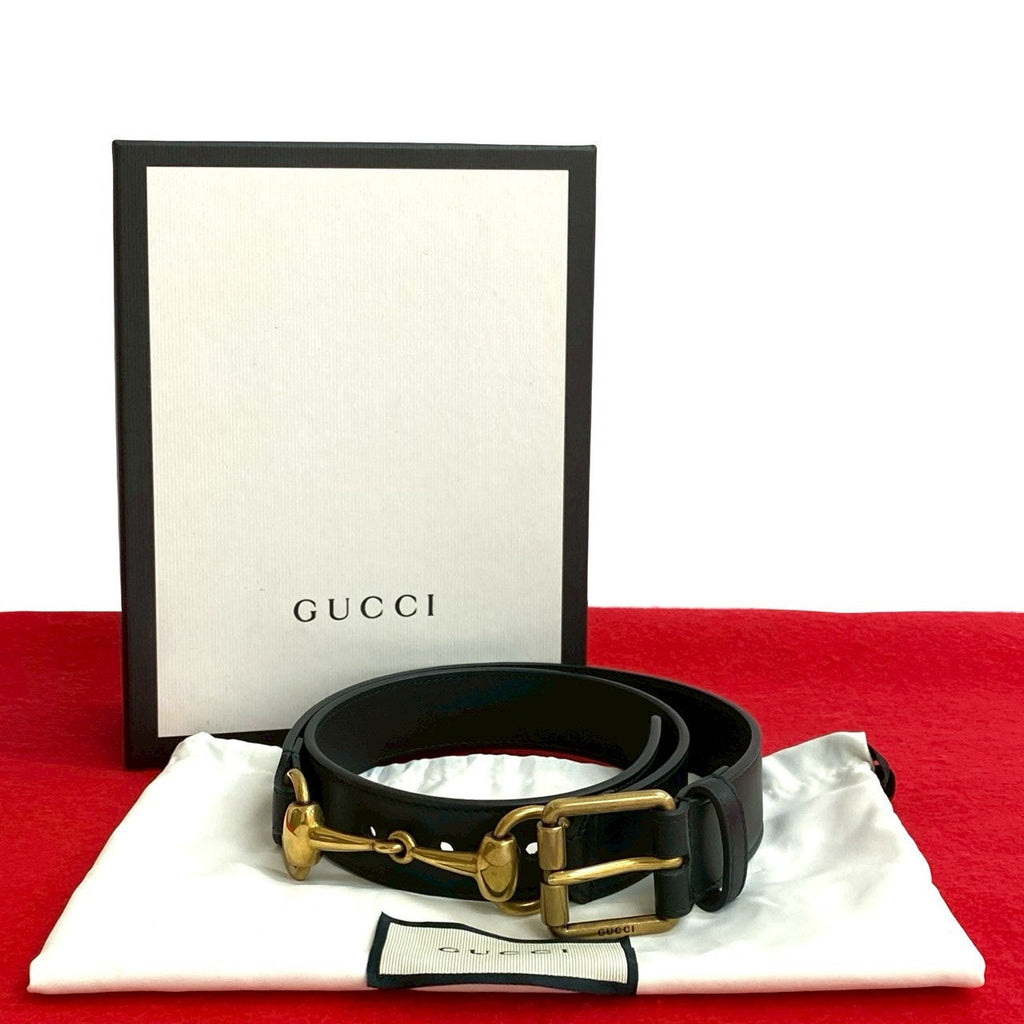 Gucci Horsebit Leather Belt