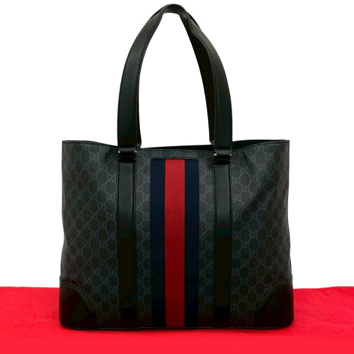 Gucci GG Supreme Leather Tote Bag