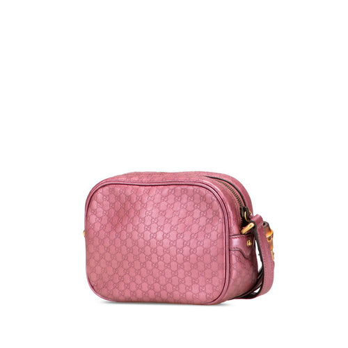 Gucci Microguccissima Bamboo Leather Shoulder Bag