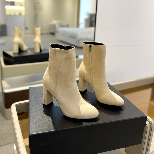 Saint Laurent SL HONORÉ BOOTIES FLAX SUEDE