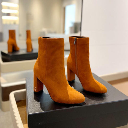 Saint Laurent SL HONORÉ BOOTIES BRICK SUEDE